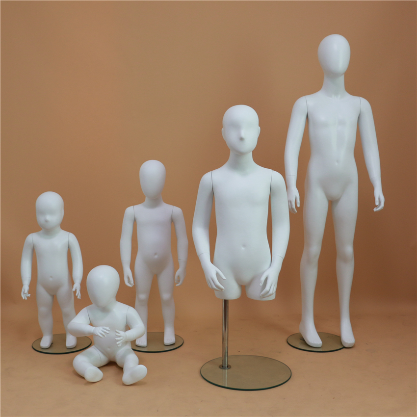 儿童服装模特道具假人体哑白婴儿玻璃钢童装展示衣架组合厂家直销