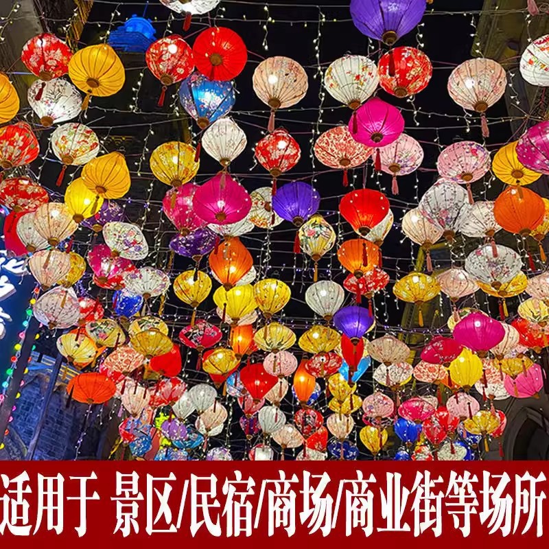 户外防水装饰网红国潮古风景区商场街道装饰异性越南发光灯笼