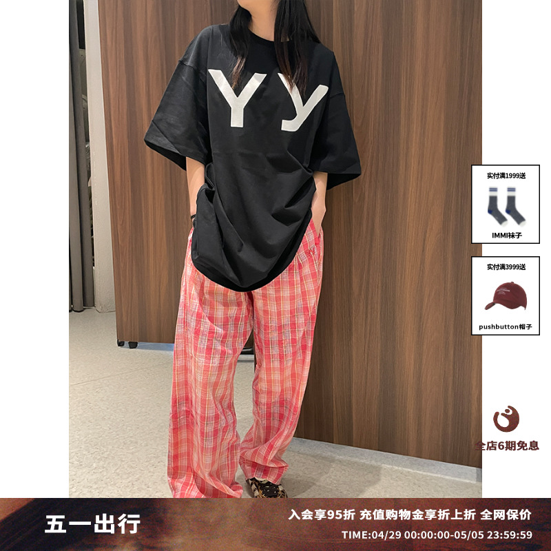 【现货】设计师品牌 OPEN YY24SS新品LOGO字母宽松短袖T恤JULY