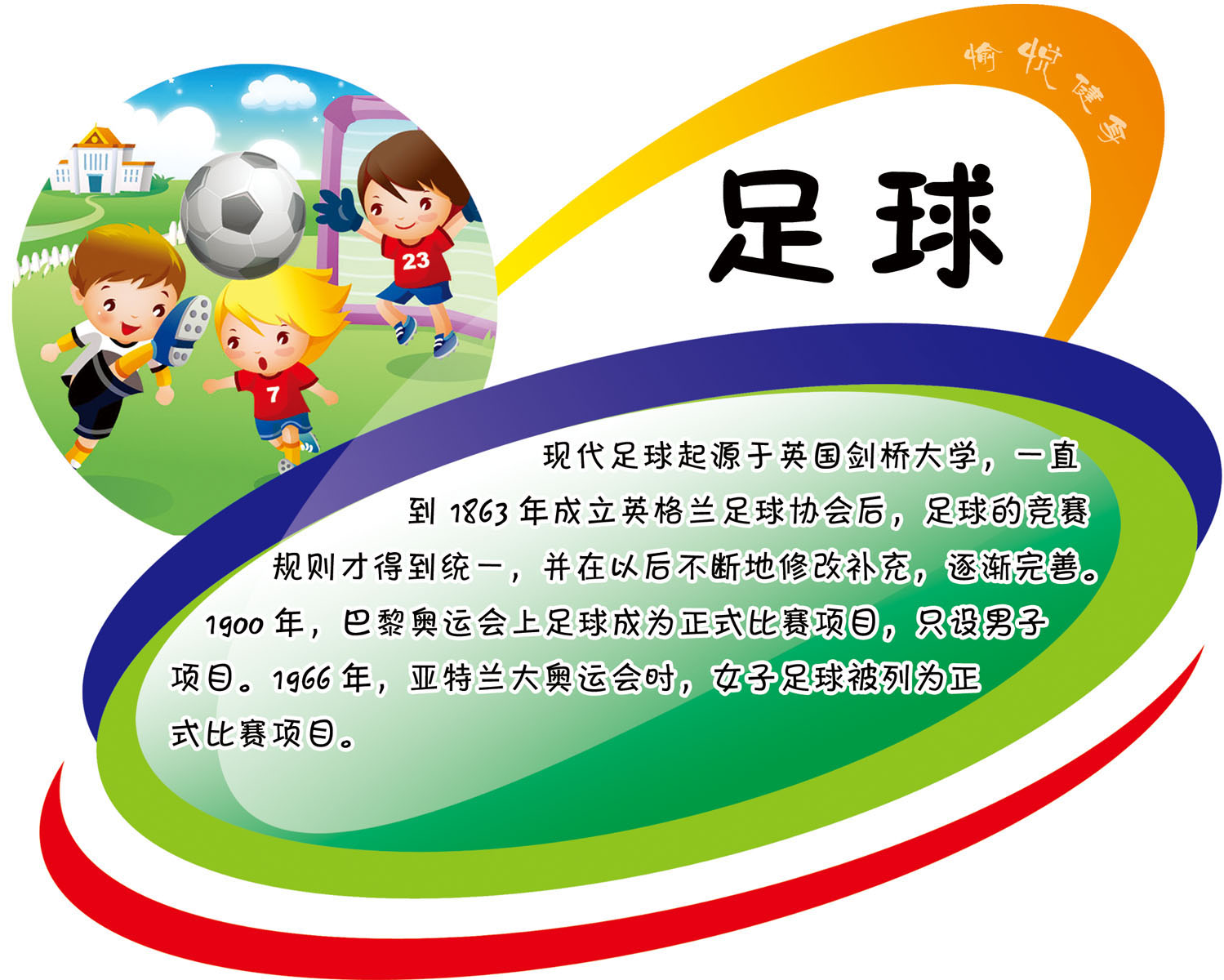 614海报印制海报展板素材243学校幼儿园体育项目介绍足球