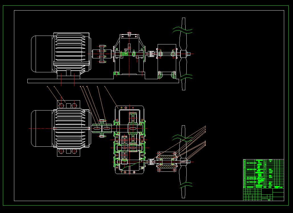 J966-海流能发电机设计CAD图