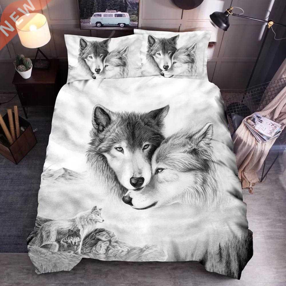 Wolf Cute Animal Bedding Set 3d Printing Kids Adult Luxury G
