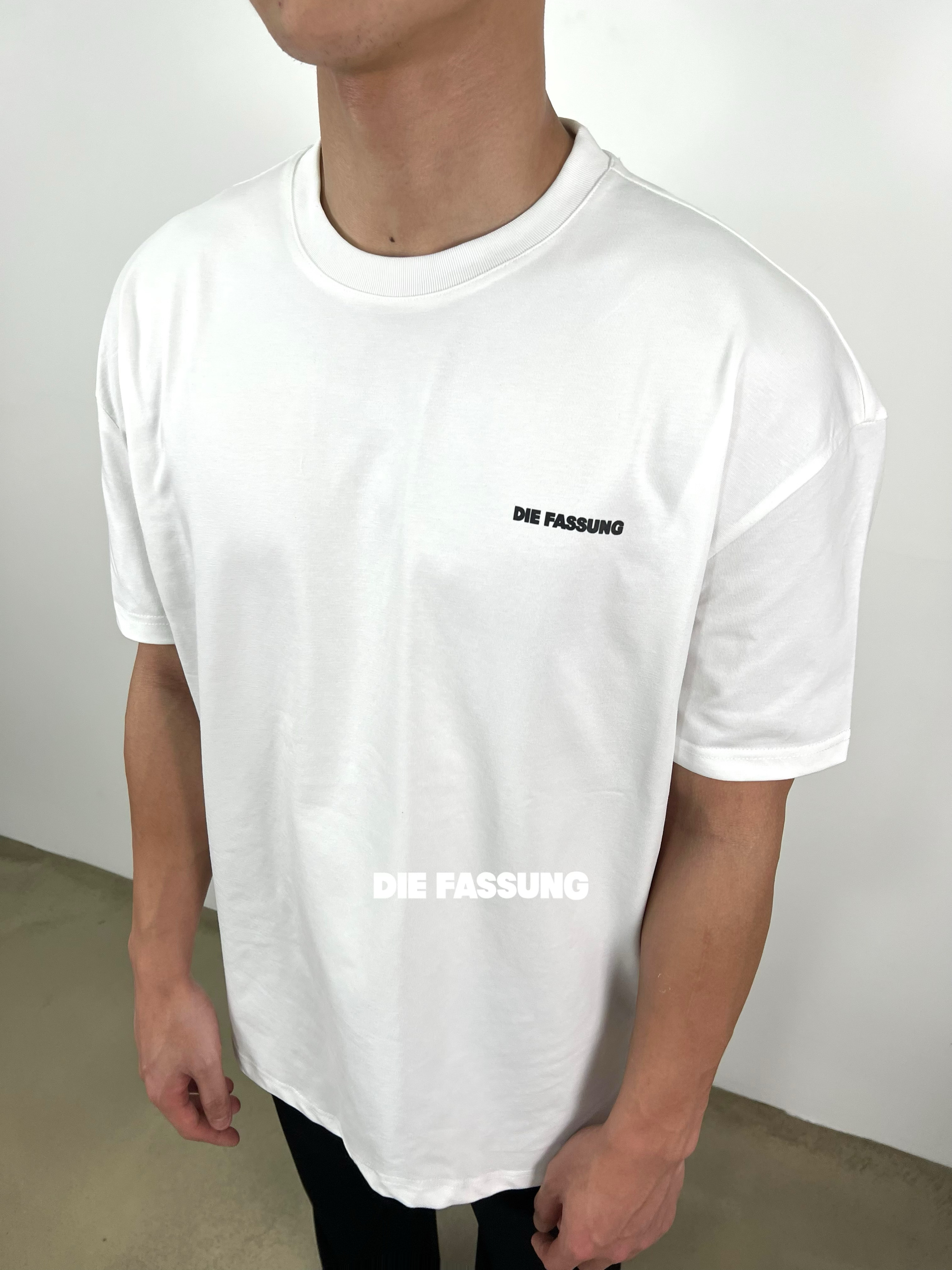 DieFassung基础logo短袖SORONA科技面料上衣休闲百搭纯色圆领T恤