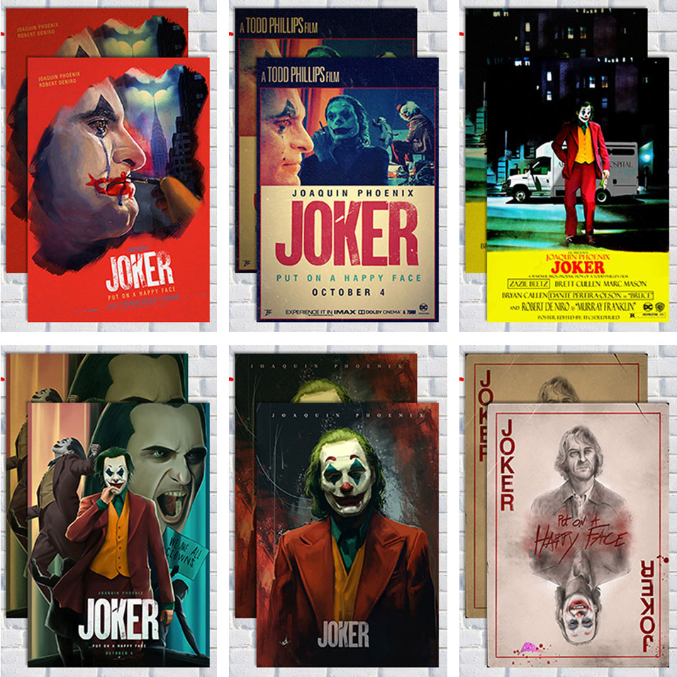 小丑海报 2019joker蝙蝠侠dc电影装饰画挂画壁画贴图壁纸宿舍墙贴