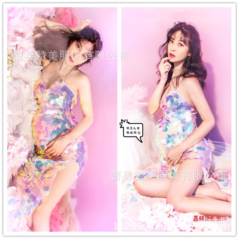 孕妇写真服装新款时尚韩版影楼唯美孕妇拍照服装妈咪孕妇摄影服装