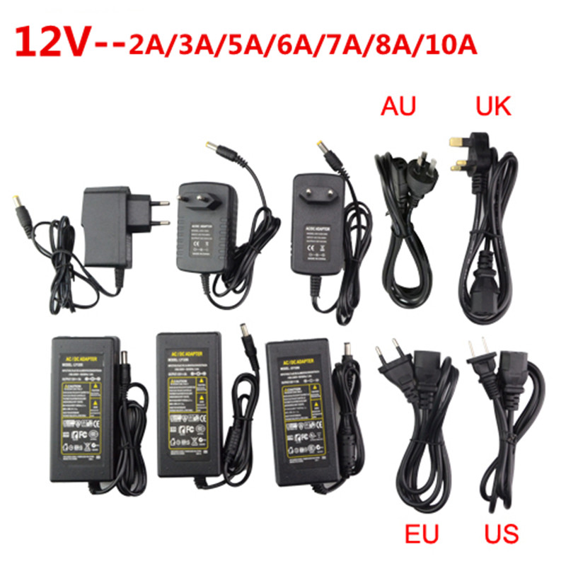 包邮12V电源适配器1A/2A/3A/5A/6A/8A/10A变压器欧美奥英多规格