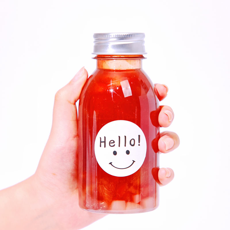 网红奶茶杯装加厚创意一次性PET塑料饮料瓶250ml喜茶mini打包瓶子