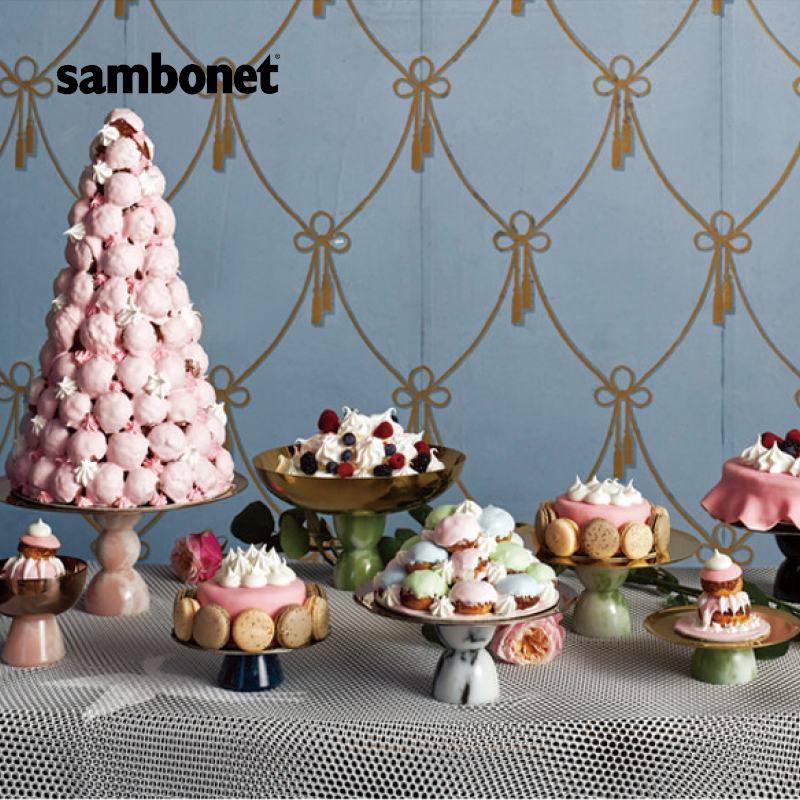 Sambonet意大利进口名媛系列浪漫婚礼装饰高脚果盆蛋糕架点心架