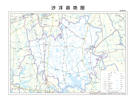 沙洋县地图行政区划水系河流湖泊交通旅游铁路地形卫星流域乡镇村