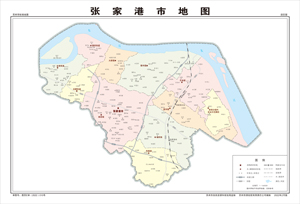 张家港市地图8行政区划水系交通地形卫星流域小区村界打印定制