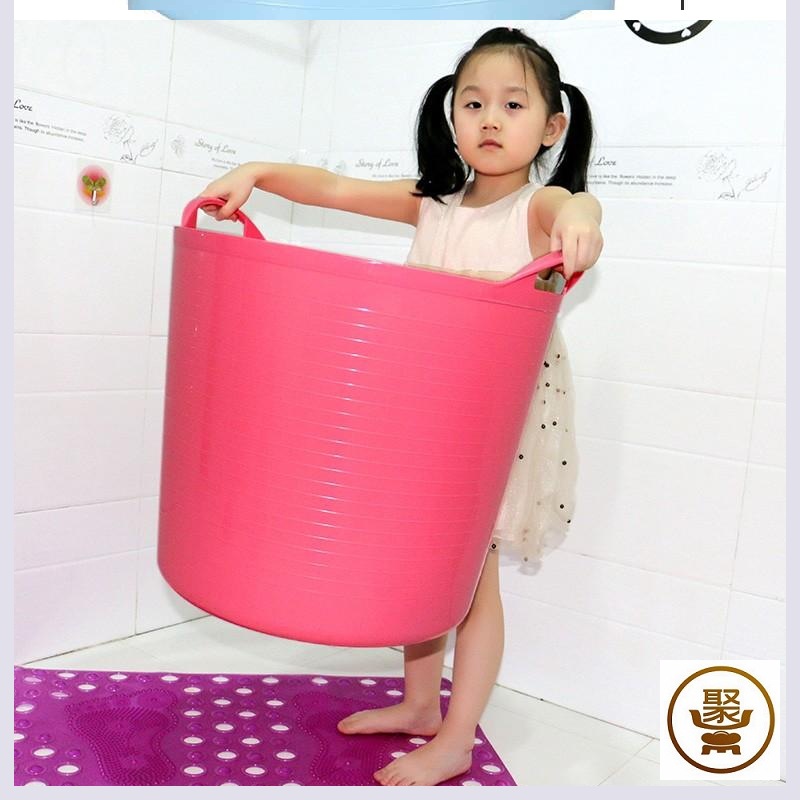 加高大号泡澡桶沐浴桶儿童洗澡桶塑料小孩婴儿泡澡桶宝宝游泳澡盆