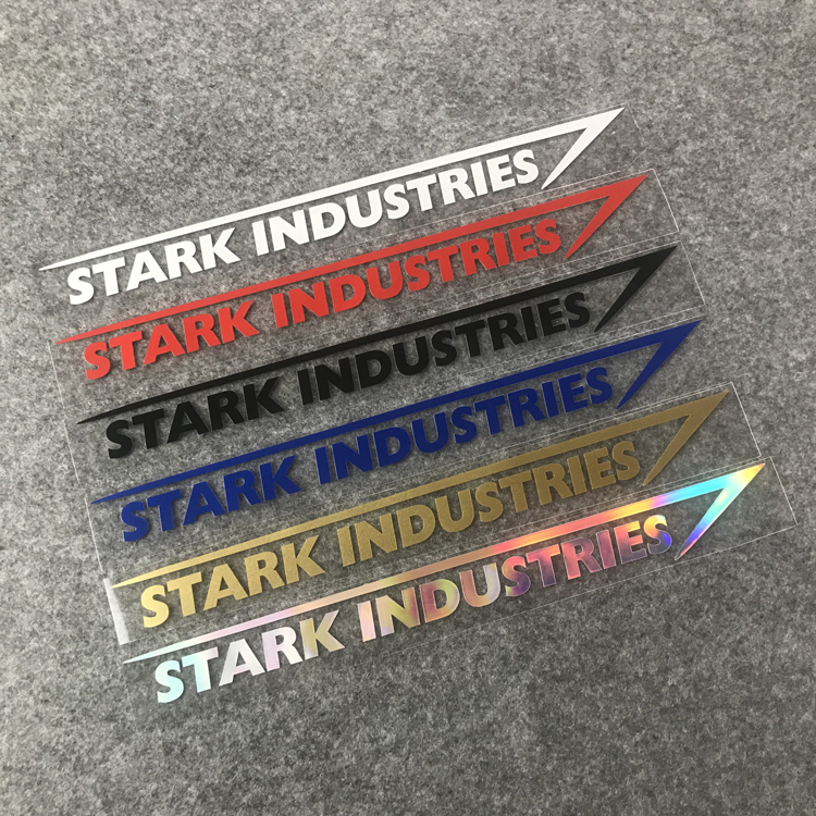 复仇者联盟 钢铁侠 Stark lndustries 斯塔克工业 摩托车反光车贴