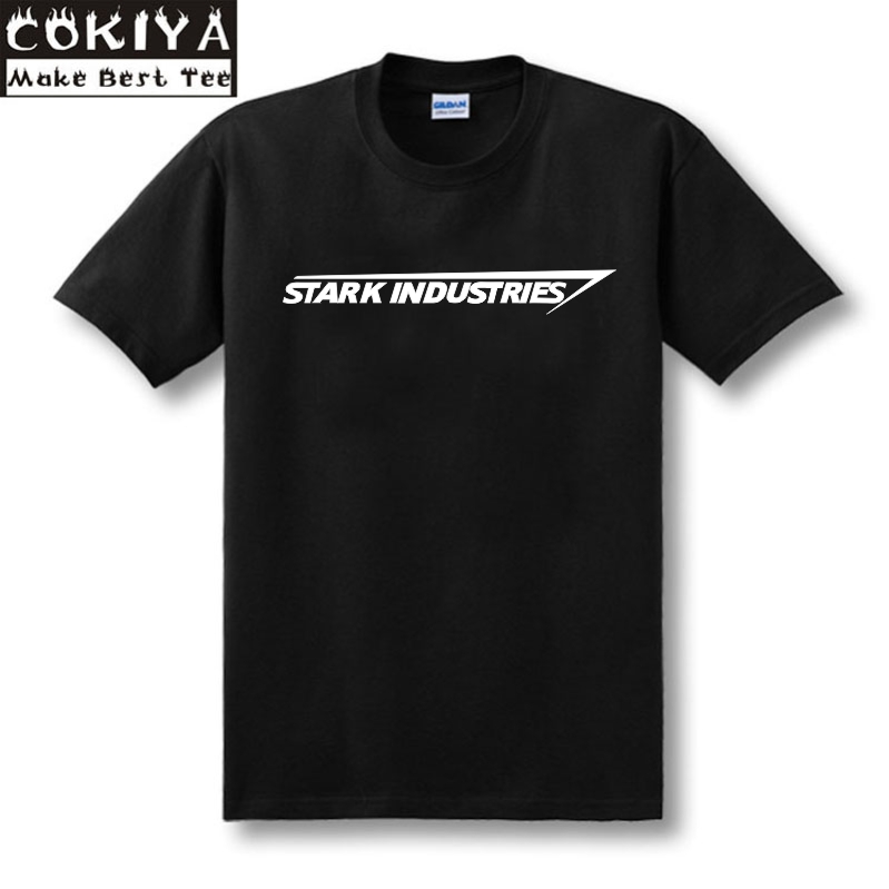 Stark Industries史塔克工业钢铁侠纯棉圆领男款宽松大码短袖t恤