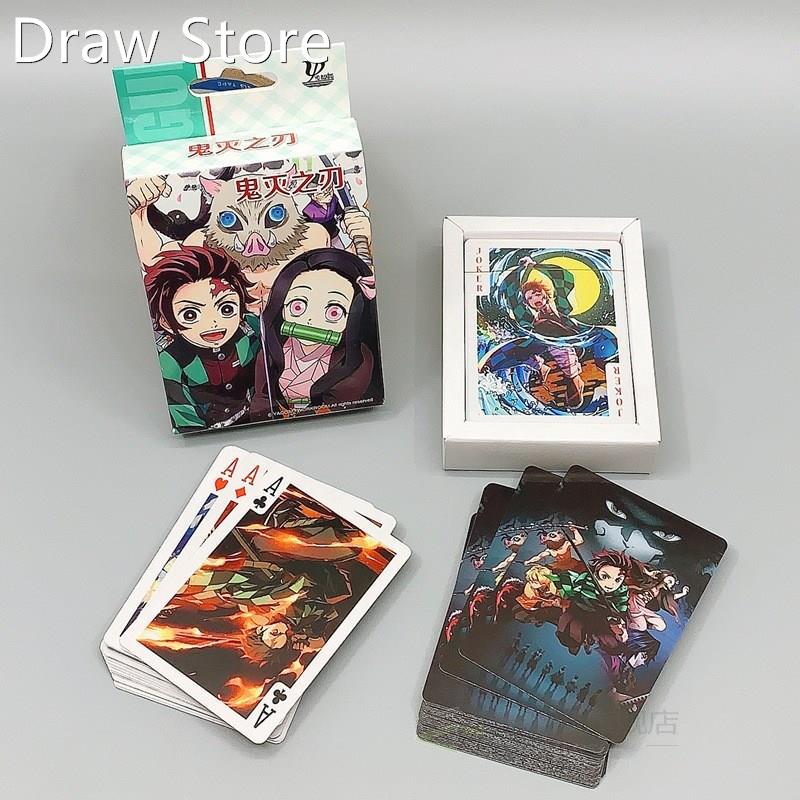 New Anime Demon Slayer Cosplay Playing Cards 54 Sheets Card