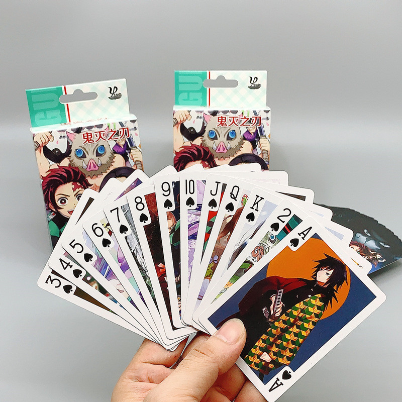 New Anime Demon Slayer Cosplay Playing Cards 54 Sheets Card