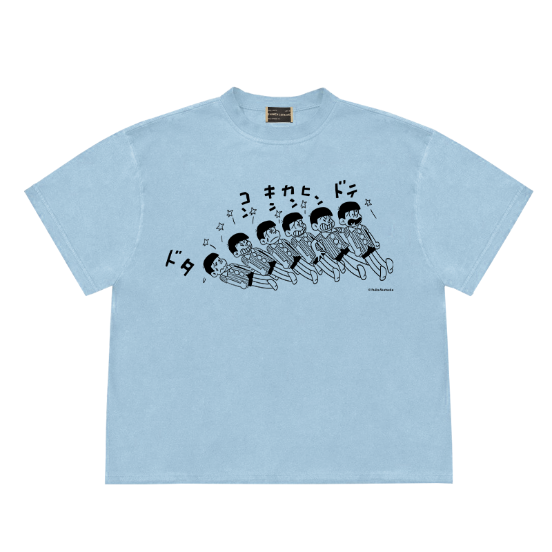 哆啦A梦漫画tee创意简笔线条画插画图案cropped top趣味短袖T恤