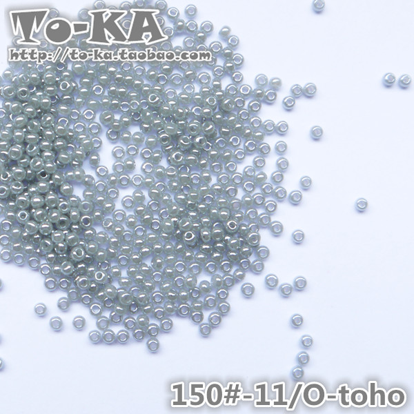 【toho-150#】日本进口正品东宝米珠2mm浅灰色奶油玉石珠 10克装
