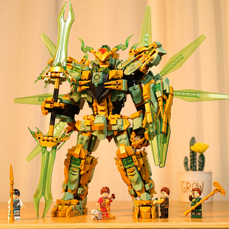 积木男孩子系列拼装玩具幻龙机器人甲儿童礼物益智兼容樂巨大型高