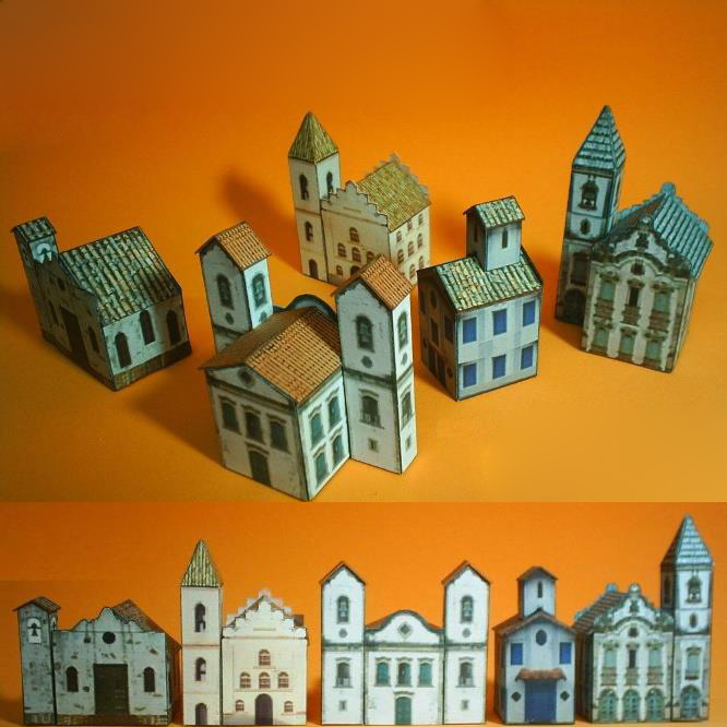 儿童手工折纸DIY拼装立体3D纸质模型制作迷你小建筑房屋房子摆件