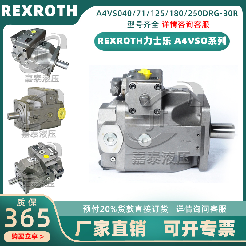 Rexroth力士乐A4VSO40/71/125/180DR/DF/A4VG/A6VM/A10VSO柱塞泵
