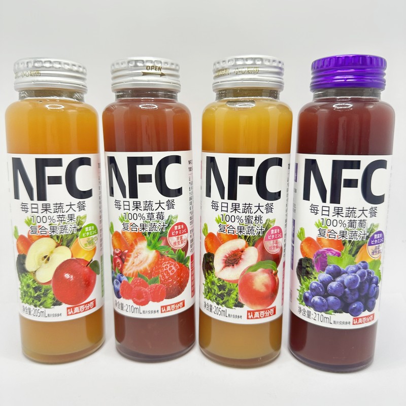 认真百分百NFC每日果蔬大餐100%草莓复合果蔬汁蜜桃苹果卡姿果果