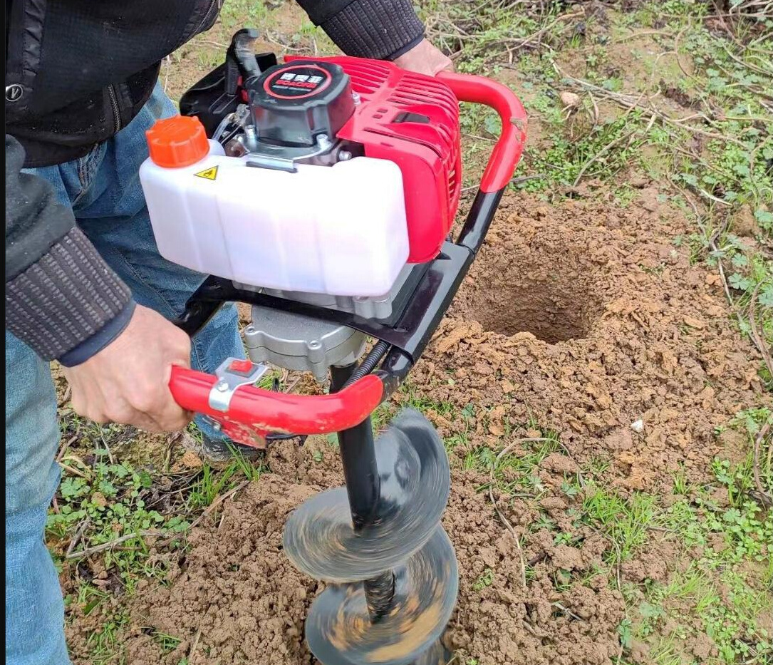 汽油钻土机栽树神器种植树园林快速挖坑打洞农村家用四冲程大功率