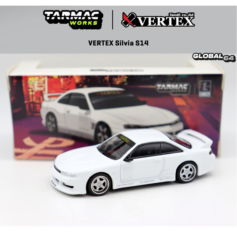 TW合金1 64 Vertex Silvia S14日产尼桑跑车模型经典汽车摆件礼品