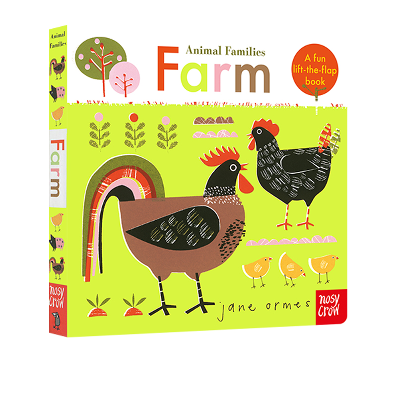 预售 英文原版 动物家族 农场 Animal Families: Farm 纸板书 翻翻书 幼儿STEM科普绘本 趣味动物主题图画书 大嘴鸟出品 Nosy Crow