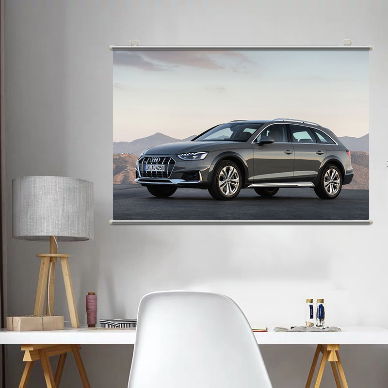 Audi A4 Allroad Quattro汽车高清海报壁纸墙贴宿舍卧室卷轴挂画