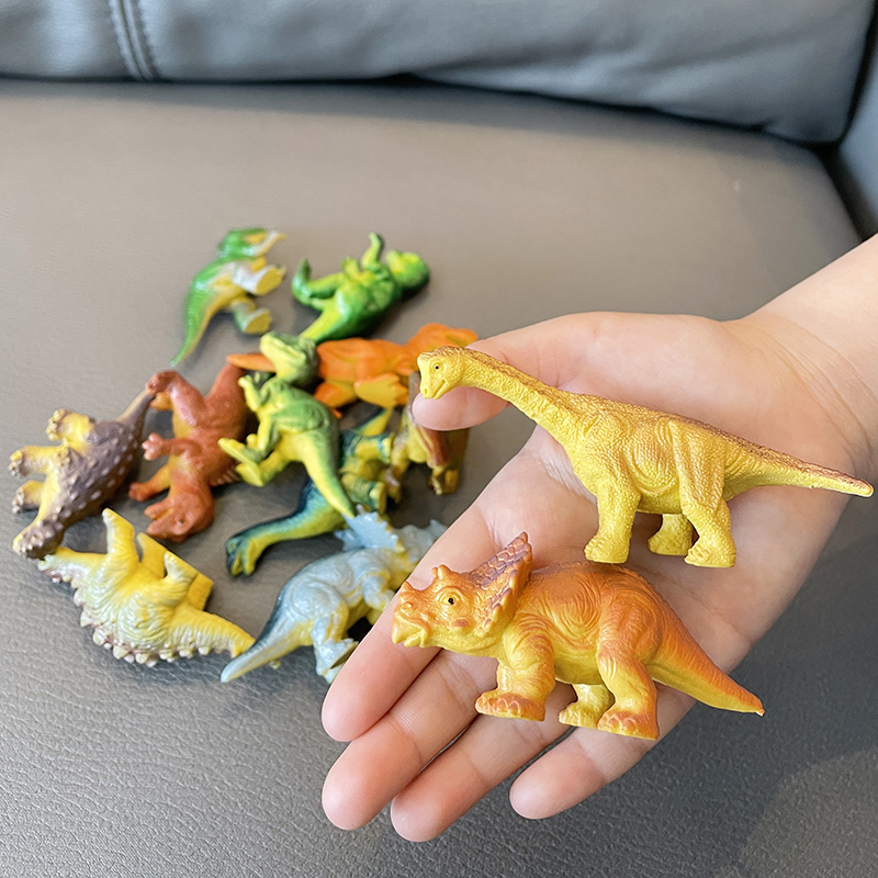 迷你小恐龙世界乐园玩具套装儿童仿真动物甲龙腕龙剑龙模型男孩子