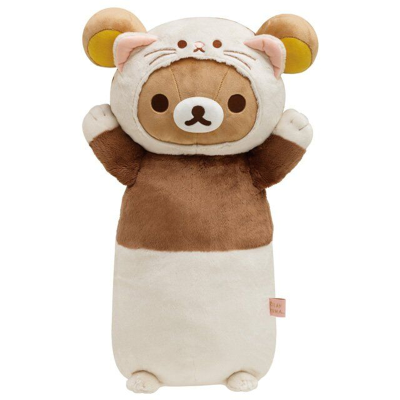 日本正版 san-x轻松熊仓鼠雪貂龙猫扮装可爱毛绒公仔玩偶抱枕礼物