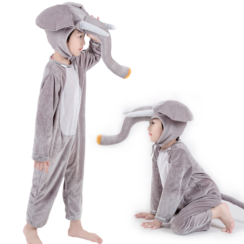 六一演出服幼儿园动物服装儿童夏天亲子角色扮演大象表演服cos薄4
