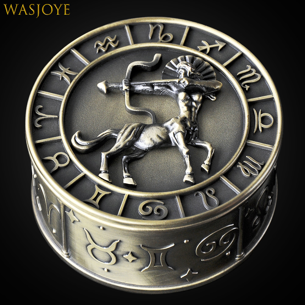 Wasjoye十二星座奇幻复古首饰盒欧式公主饰品小物创意收纳盒礼物