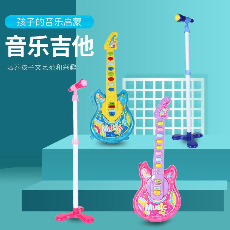 【跨境/内销】儿童多功能弹唱音乐吉他仿真初学者男女孩6012