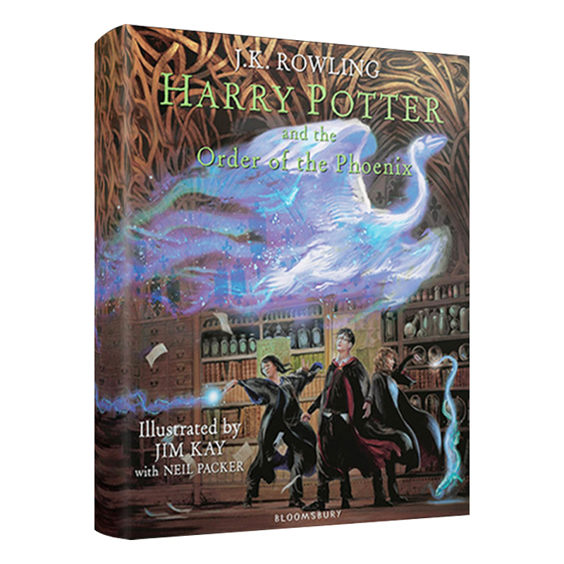 英国彩绘版哈利波特与凤凰社5第五部精装英文原版 Harry Potter and the Order of the Phoenix Illustrated 英文版 进口英语书籍
