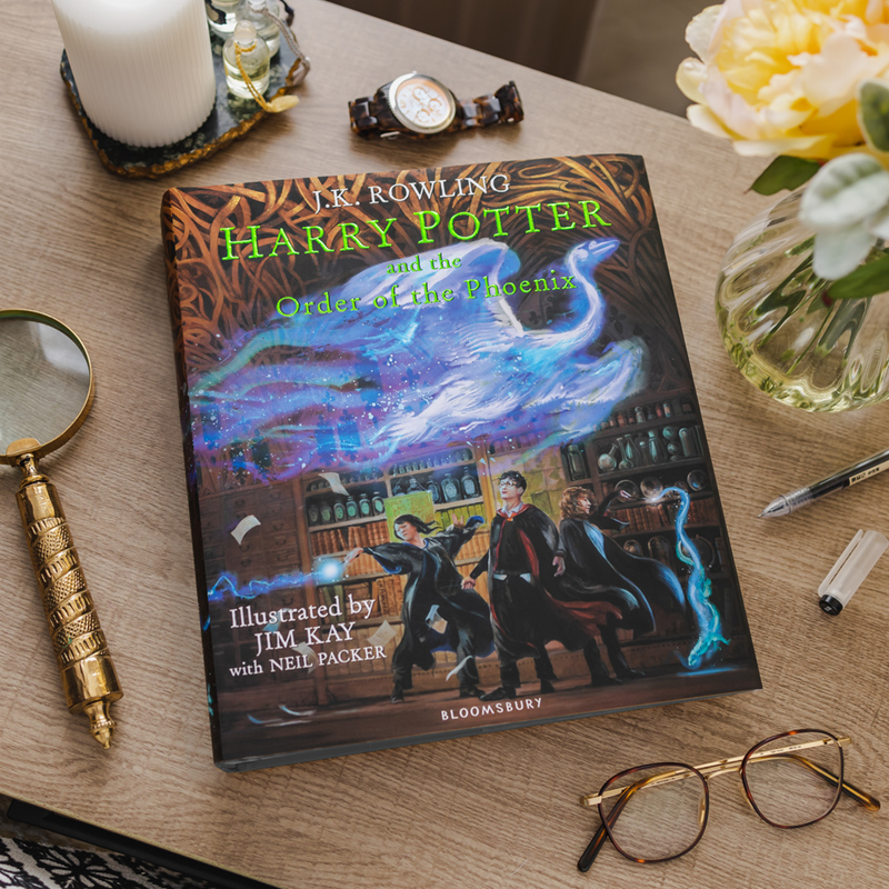 现货精装 英国彩绘版哈利波特与凤凰社5第五部 英文原版 Harry Potter and the Order of the Phoenix Illustrated Edition