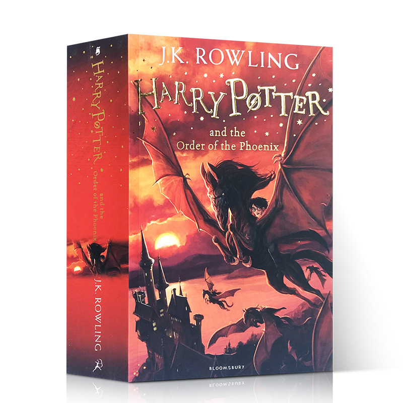 英文原版第五部Harry Potter and the Order of the Phoenix哈利波特与凤凰社5 青春文学科幻小说英文读物书籍英国版JK 罗琳