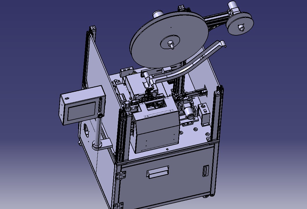 自动凸轮插针机USB TYPE C高速电子凸轮插针机3D模型图纸 STP格式