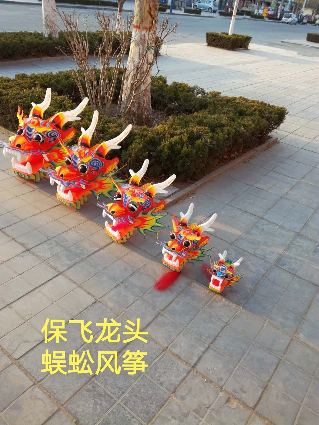 潍坊龙头蜈蚣风筝立体手绘串式中国特色礼品传统民间龙年手工艺品