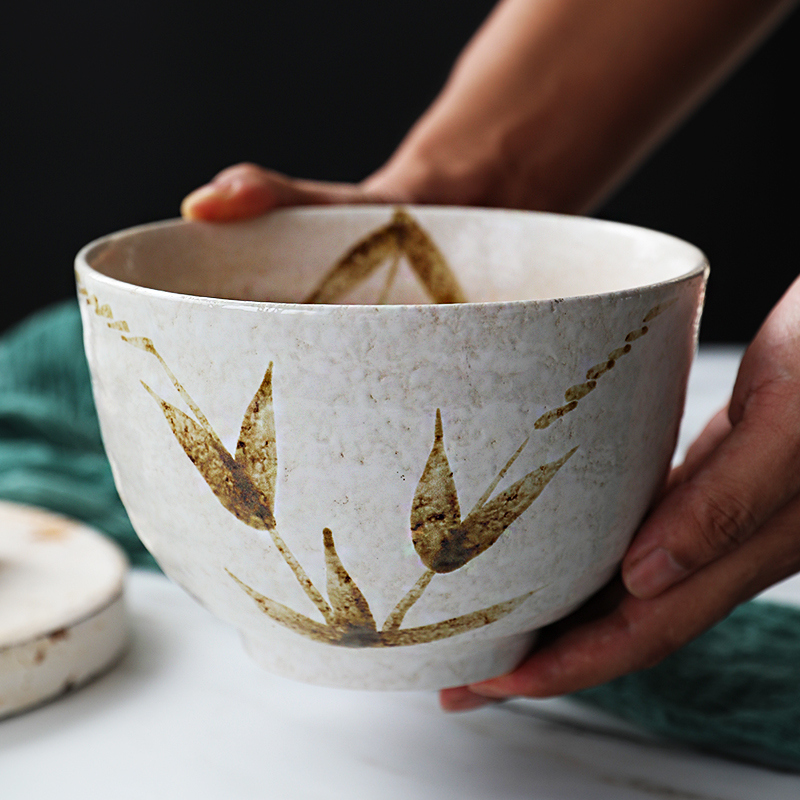 日式手绘陶瓷吃面碗创意个性拉面碗家用沙拉大碗单个汤碗拌面深碗
