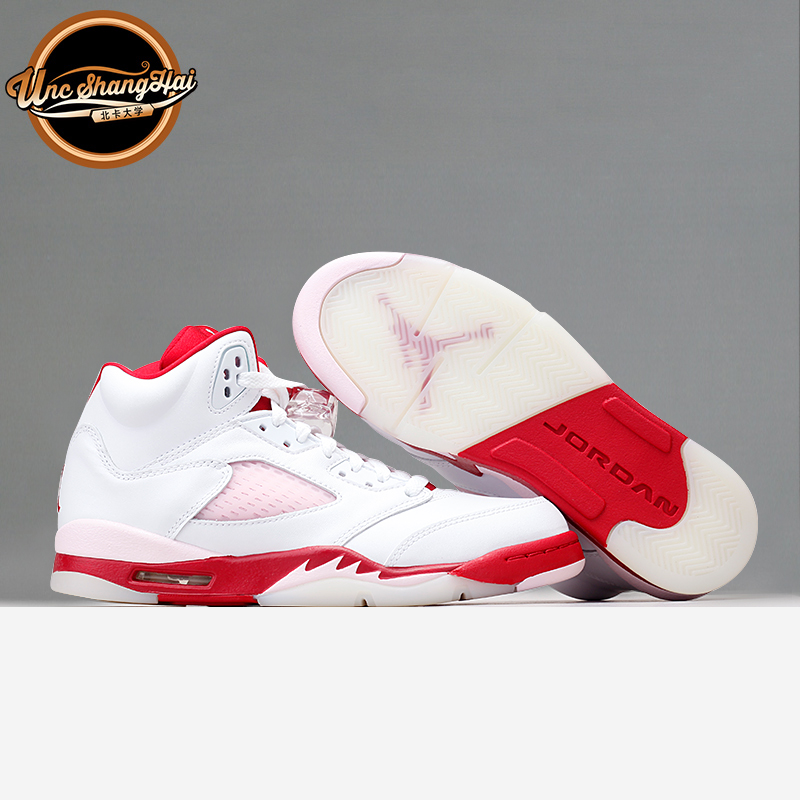 北卡大学 Air Jordan 5 AJ5 白粉红 情人节 篮球鞋 440892-106