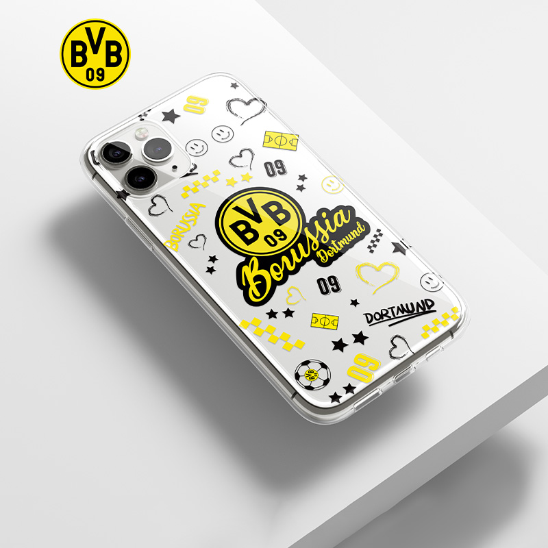 普鲁士多特蒙德BVB球迷周边足球手机壳华为苹果iphone薄保护套