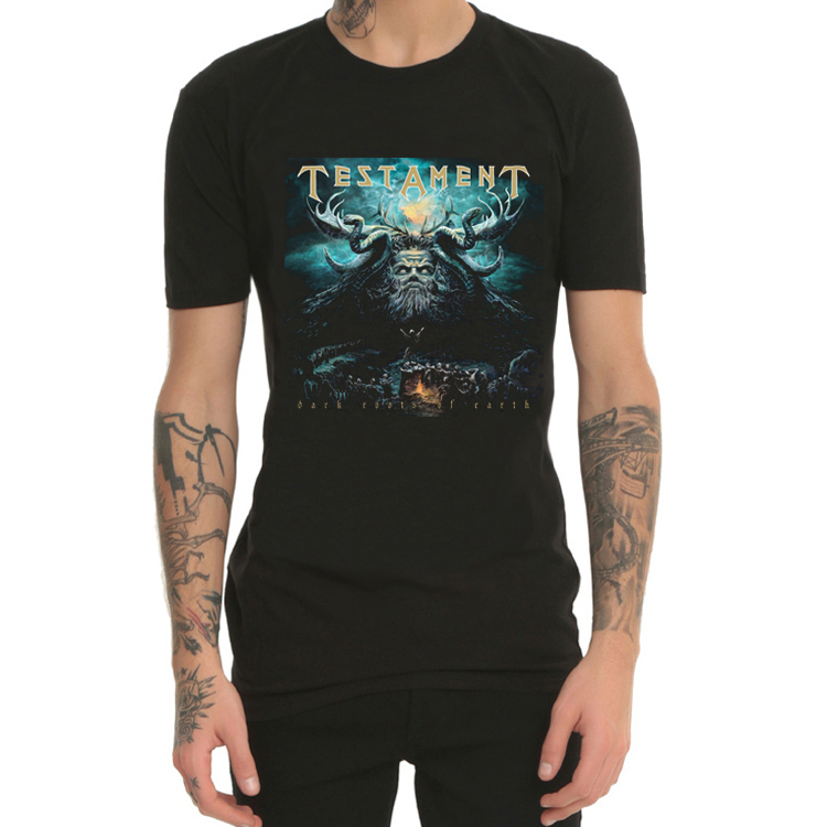 Testament重金属摇滚乐队T恤男圆领短袖夏Thrash Metal旧约圣约书