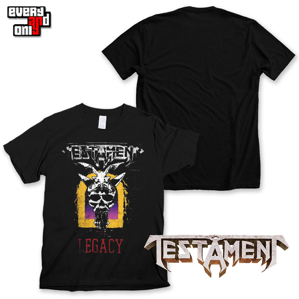 Testament美国鞭挞重金属摇滚乐队Legacy街头朋克死核潮牌复古T恤