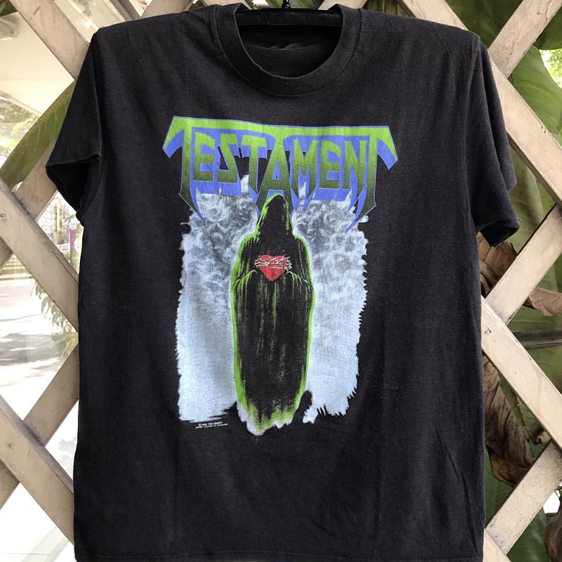 Testament圣约乐队经典激流金属oversize潮牌短袖男女高街质感T恤
