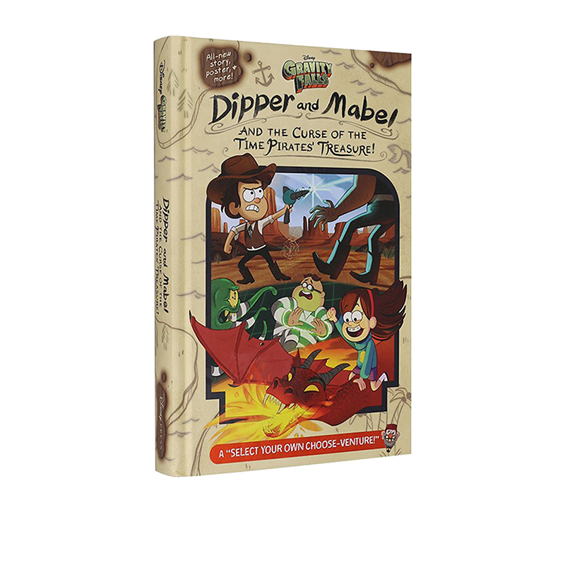 预售 英文原版 Gravity Falls Dipper and Mabel 怪诞小镇 迪普梅宝和时间海盗的诅咒 精装全彩青少年课外阅读