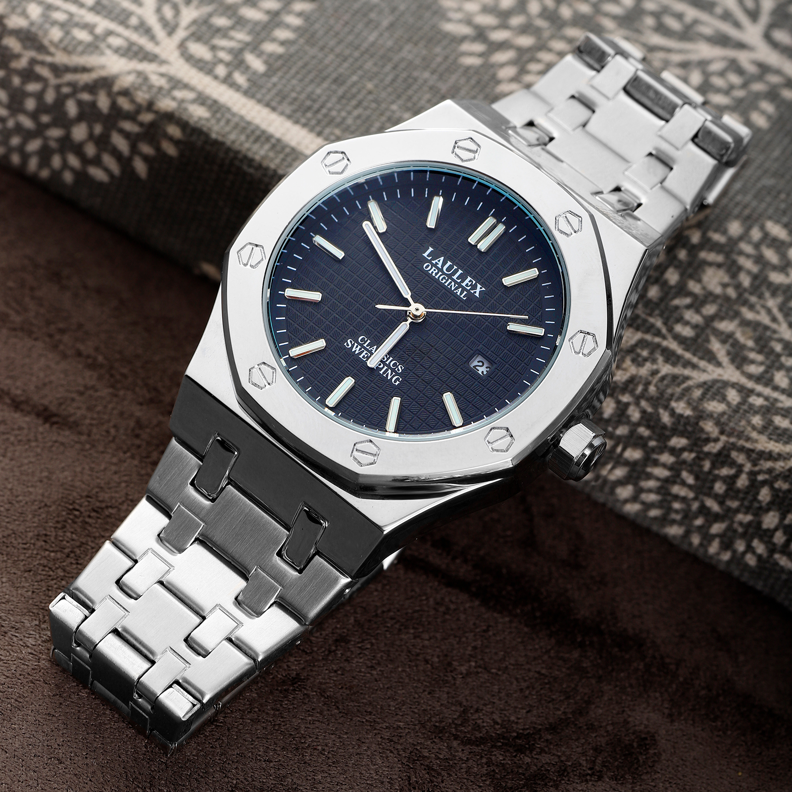 清仓新款时尚LAULEX正品适应AP系列全自动扫秒石英机芯石英手表