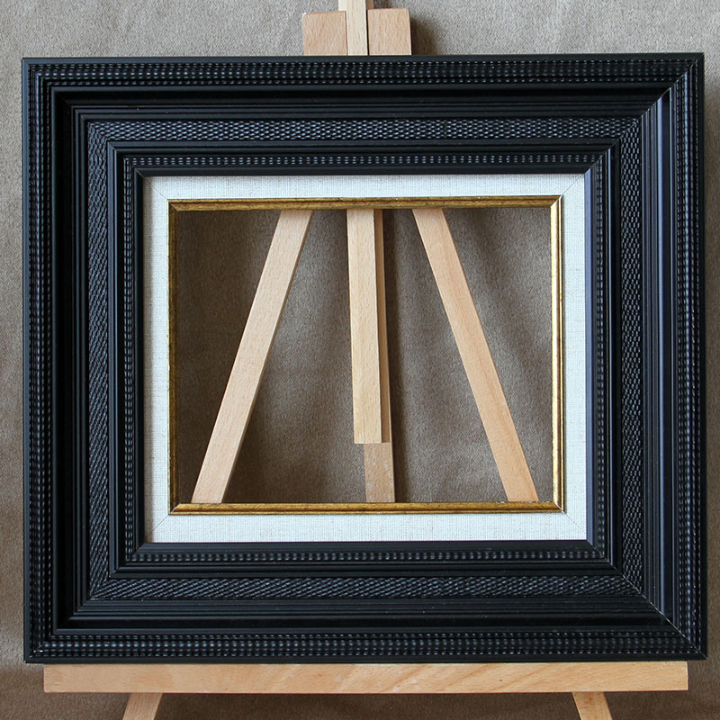 厂黑色画框油画框实木外框定做20寸a4相框装饰框素描水彩框宽8库