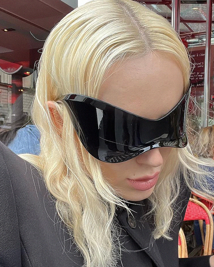 404的店蒸汽朋克雷鬼墨镜未来前卫Y2K男女OTTD搭配太阳眼镜INS款