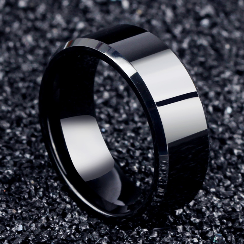 Charm Jewelry ring men stainless steel Black Rings For Women